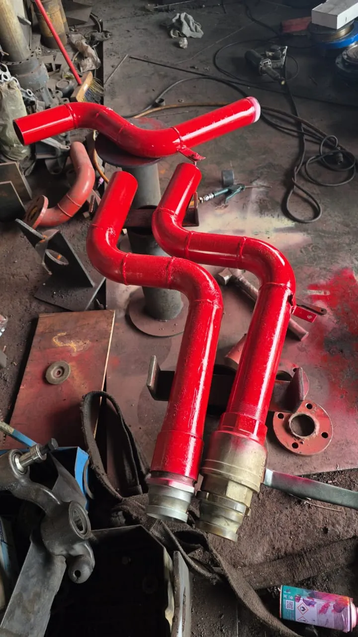 Firetruck water pipe length modification