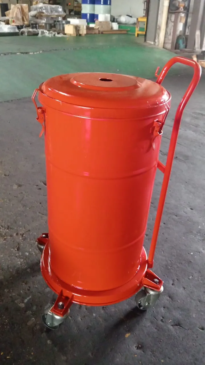 Mobile used hydraulic oil tank fabrication